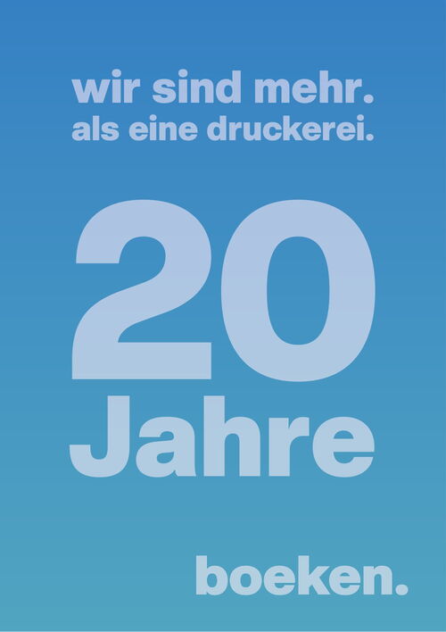 wir sind mehr. 20 Jahre boeken.