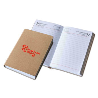 Einbanddecken aus Lederfaserstoff in natur hell