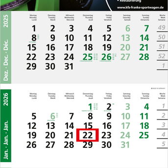 Bild 2 Art Nr  709 3 Monatskalender Logic 9d9b2607