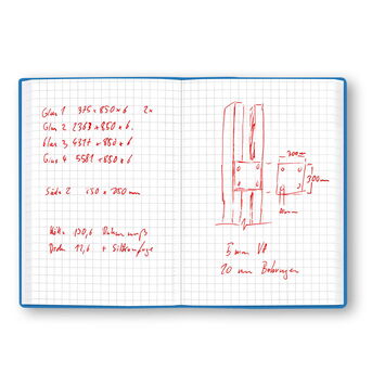 Taschennotizbuch (kariert)